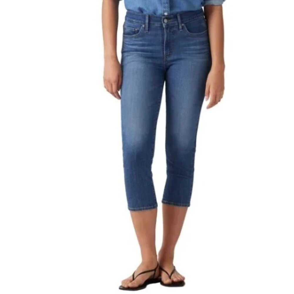 Levi's 311 Women’s Blue Mid-Rise Stretch Capri Jeans | size 10 | NWT